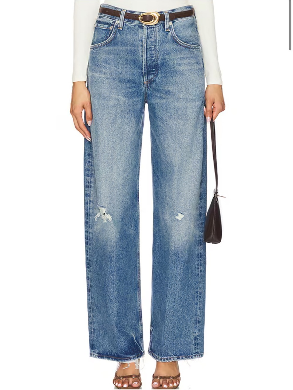 Citizens Of Humanity Ayla Baggy Solano High-Rise Wide-Leg